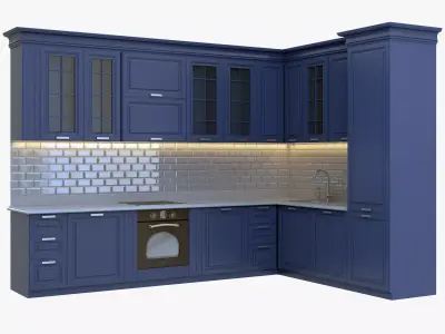 classical kitchen set 3D model