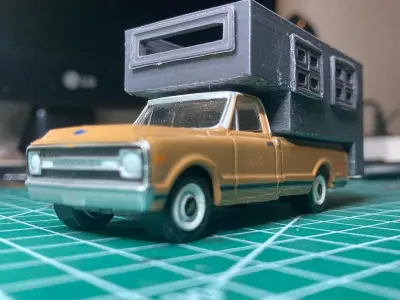 Greenligt Chevrolet C-10 Pickup Camper  3D print model