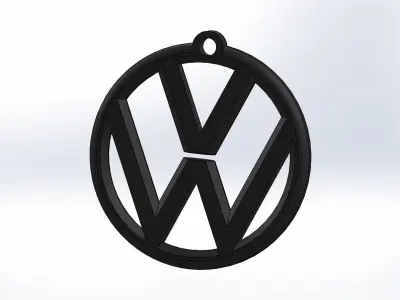 Volkswagen logo 3D print model