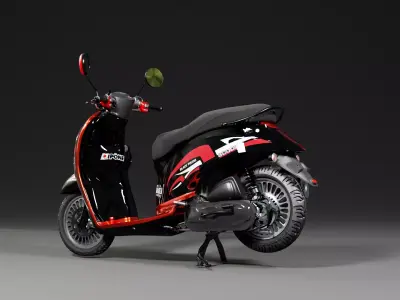 Honda Scoopy - Low Poly Game Ready Low-poly 3D model