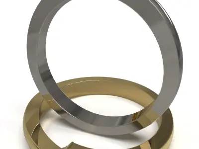 Solitaire ring  3D print model get