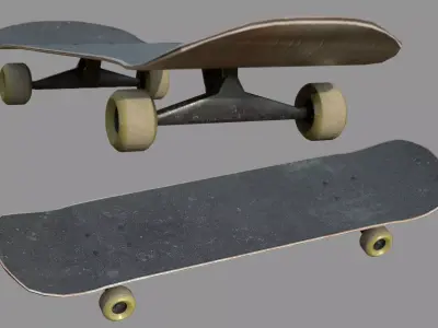 Skate table Low-poly 3D model
