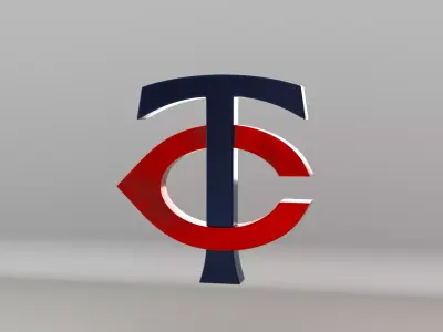 MLB Minessota Twins Team Logo 3D model