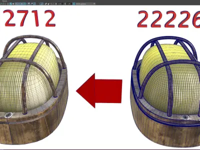 bulkhead light  - pbr Low-poly 3D model