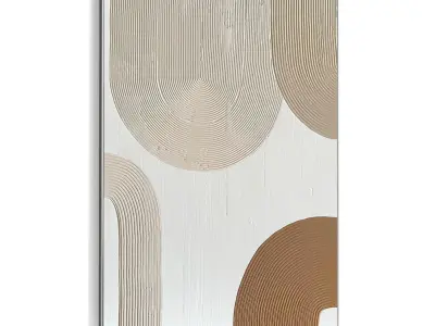 Plaster Two Photo Frame 475 Low-poly 3D model