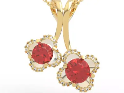 Clover Necklace 3D print model
