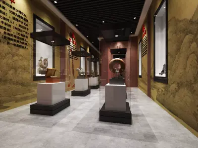 museum Low-poly 3D model