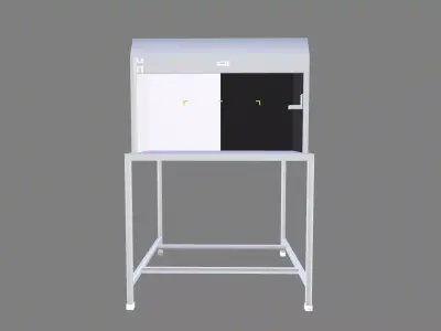 Inspection Booth Low-poly 3D model