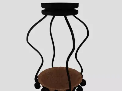 Hanging basket flowerpot luxurious 3D model 3D model