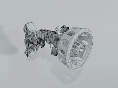 Steampunk Alarm Siren  3D model