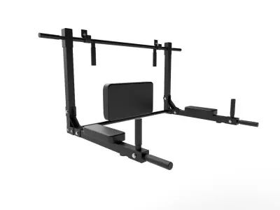 WM Pull Up Bar01 B Low-poly 3D model