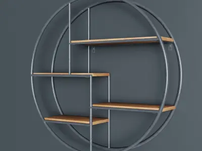 Circular Wall Shelf  3D model