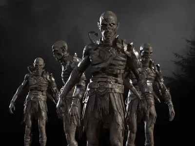 SkinnyOrc 6 Low-poly 3D model