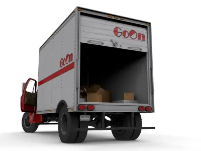 Chevy C60 1978 Box Truck 3D model