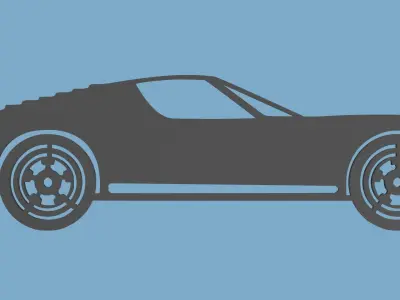 Modern Car Wall Decoration - Handmade 3D Model 3D print model