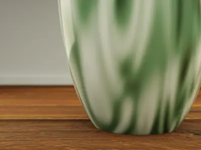 Decorative Small Rim Vase Low-poly 3D model