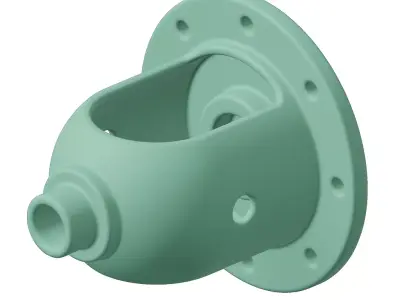 Plastic Automotive Differential Case Toy 3D model