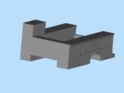 Service truck Body AMT Cars scale 25 printable file  3D print model