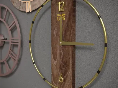Wall clocks 3D model