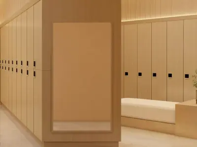 locker room 3D model