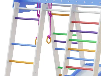 Childrens sports kitty Watercolor Sky mine 3D model