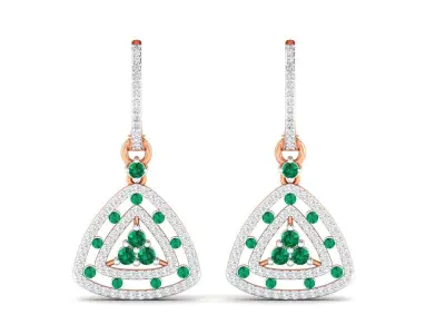 Women earrings 3D print model