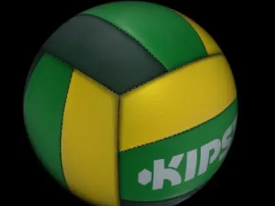 volley ball 2 Low-poly 3D model