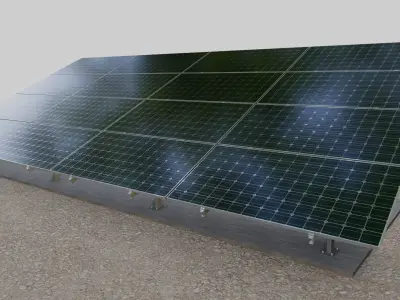 Solar Panel Steel Construction Type 11 3D model