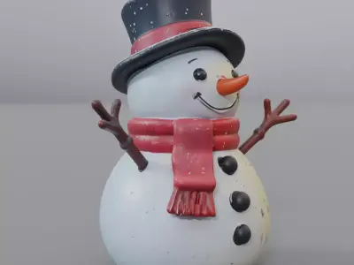 snowman 3D model