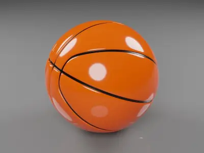 Basketball Low-poly 3D model Low-poly 3D model