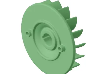 Plastic Automotive Engine Flywheel 3D model
