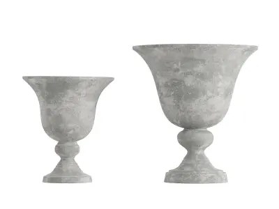 Zinc Pedestal Vase 3D model