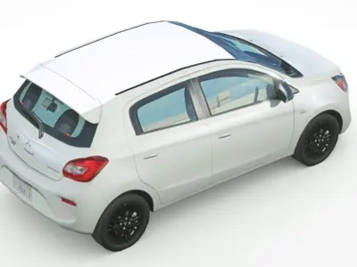 Mitsubishi Mirage 2019 Low-poly 3D model