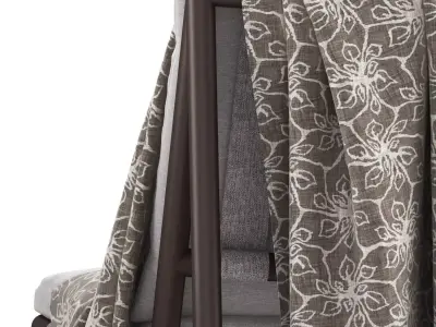 KAEL DINING SIDE CHAIR -  STRAP 3D model