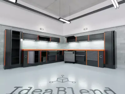 MODULAR WORKSHOP FURNITURE 1-10 3D print model