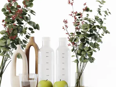 Decorative Set 249 Low-poly 3D model