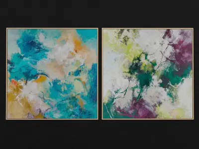 Galaxy And Earth Frame 3D model