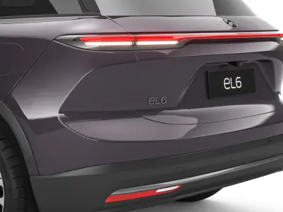 2024 NIO EL6 ES6 With Interior 3D model
