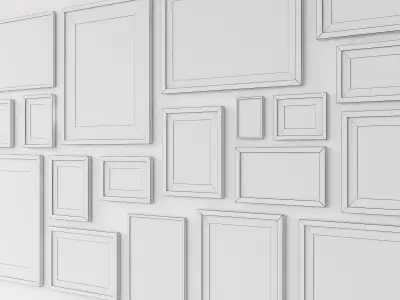 Picture Frames Mixed 3D model