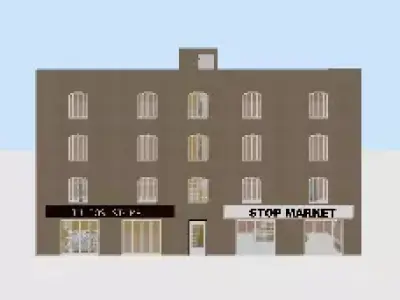 PREDIO 3 ANDARES MISTO COMERCIAL Free 3D model