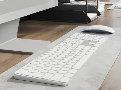 Office furniture - Plants Box Divider 01  Low-poly 3D model