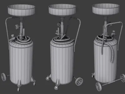 Oil Collector Low-poly 3D model