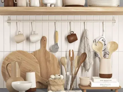 kitchen accessories ti01 3D model