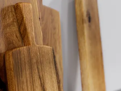 polypasta - lupadesign - cuttingboards oak set 3D model