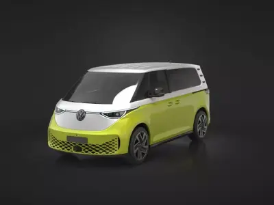 Volkswagen ID Buzz  Low-poly 3D model