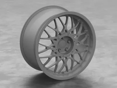 BBS DTM E30 Wheel 3D Model 3D model