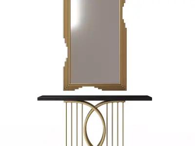Luxury Console Table 04 Low-poly 3D model