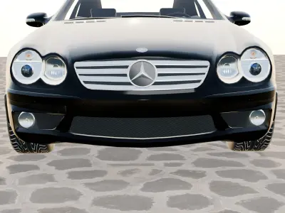 Mercedes Benz SL65 AMG 3D Model - High Quality Render 3D model