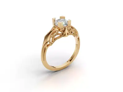 ring woman  3D print model 32