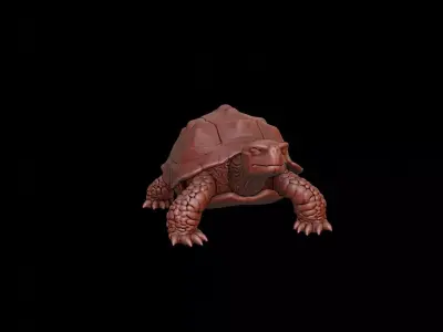Turtle Animal Sculpture 3D print model